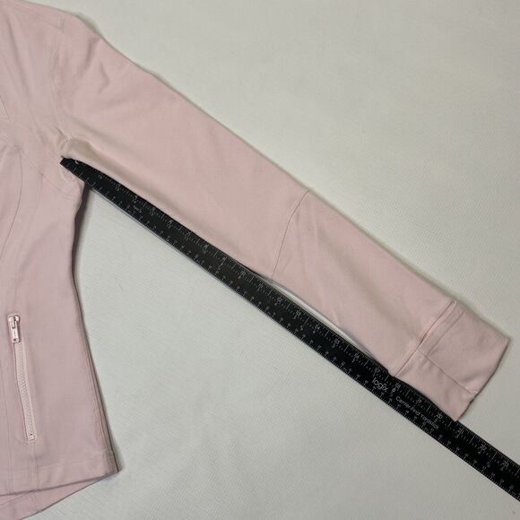 Lululemon DEFINE JACKET Pink With Black Zipper Size 8 Athletic Fit - Picture 7 of 11